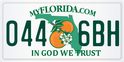 FL license plate 0446BH
