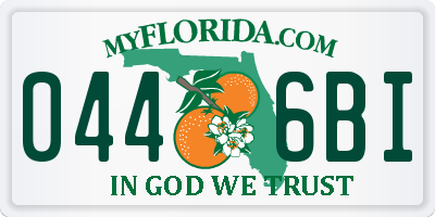 FL license plate 0446BI