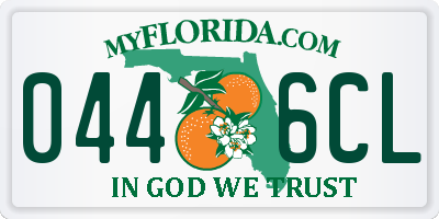 FL license plate 0446CL
