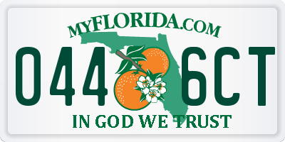 FL license plate 0446CT