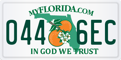 FL license plate 0446EC