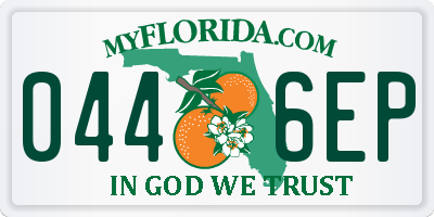 FL license plate 0446EP