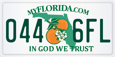 FL license plate 0446FL