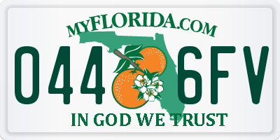 FL license plate 0446FV