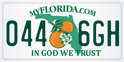 FL license plate 0446GH
