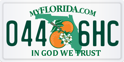 FL license plate 0446HC