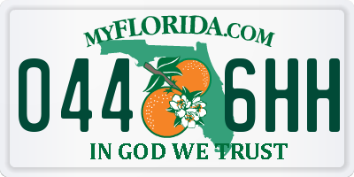 FL license plate 0446HH