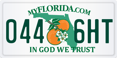 FL license plate 0446HT