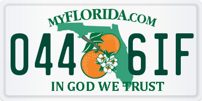 FL license plate 0446IF