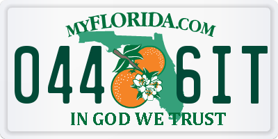 FL license plate 0446IT