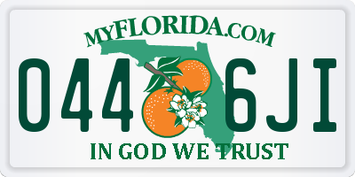 FL license plate 0446JI