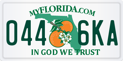 FL license plate 0446KA