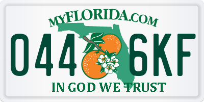FL license plate 0446KF