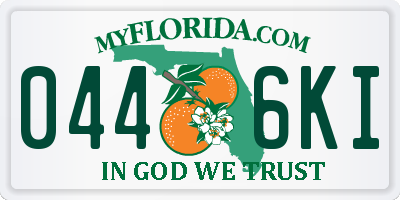 FL license plate 0446KI