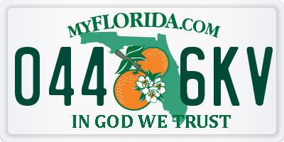 FL license plate 0446KV