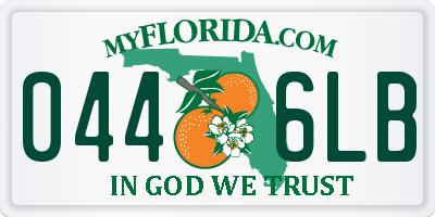 FL license plate 0446LB