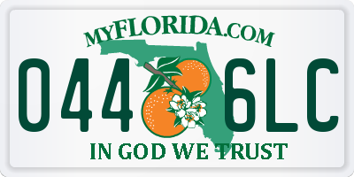 FL license plate 0446LC
