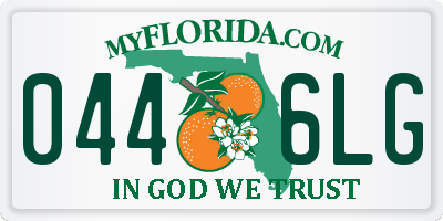FL license plate 0446LG