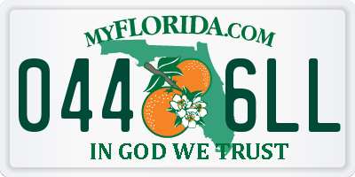 FL license plate 0446LL