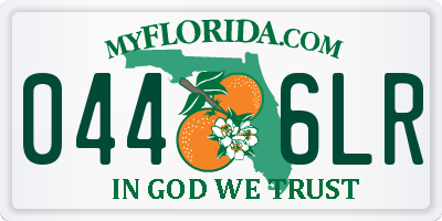 FL license plate 0446LR