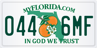 FL license plate 0446MF