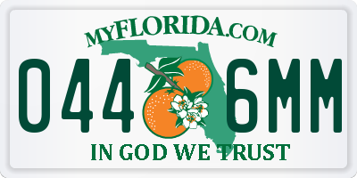 FL license plate 0446MM