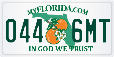 FL license plate 0446MT