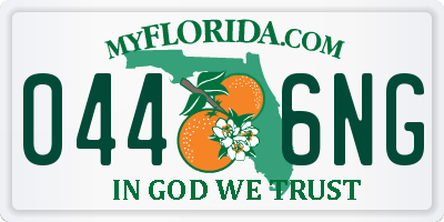 FL license plate 0446NG