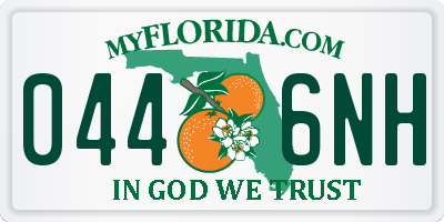 FL license plate 0446NH