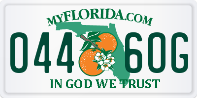 FL license plate 0446OG
