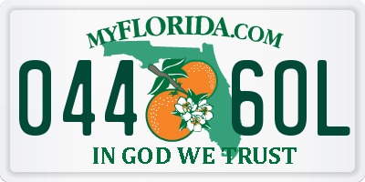 FL license plate 0446OL