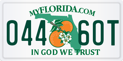 FL license plate 0446OT