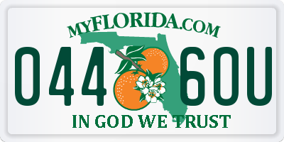 FL license plate 0446OU