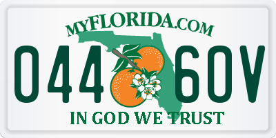 FL license plate 0446OV