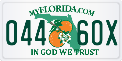 FL license plate 0446OX
