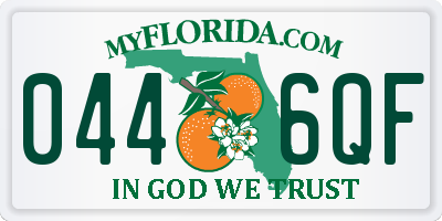FL license plate 0446QF