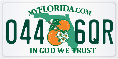 FL license plate 0446QR