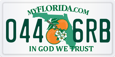 FL license plate 0446RB