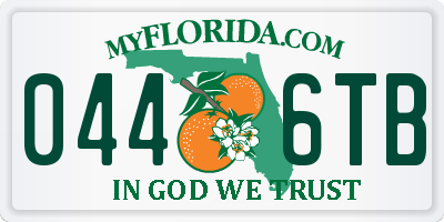 FL license plate 0446TB