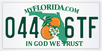 FL license plate 0446TF