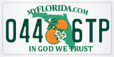 FL license plate 0446TP