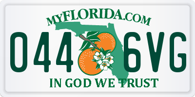 FL license plate 0446VG