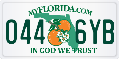 FL license plate 0446YB