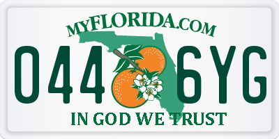 FL license plate 0446YG