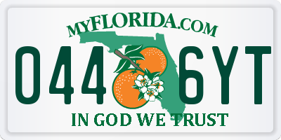 FL license plate 0446YT