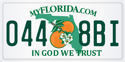 FL license plate 0448BI