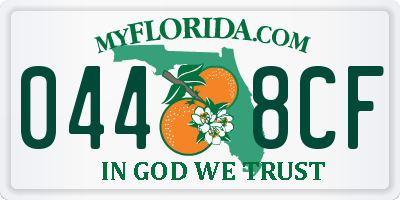 FL license plate 0448CF