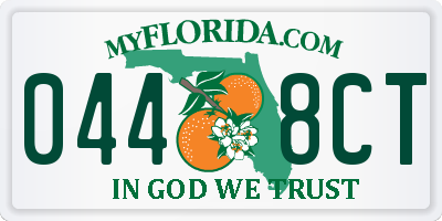 FL license plate 0448CT