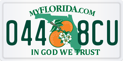 FL license plate 0448CU