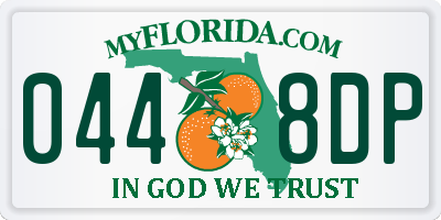 FL license plate 0448DP